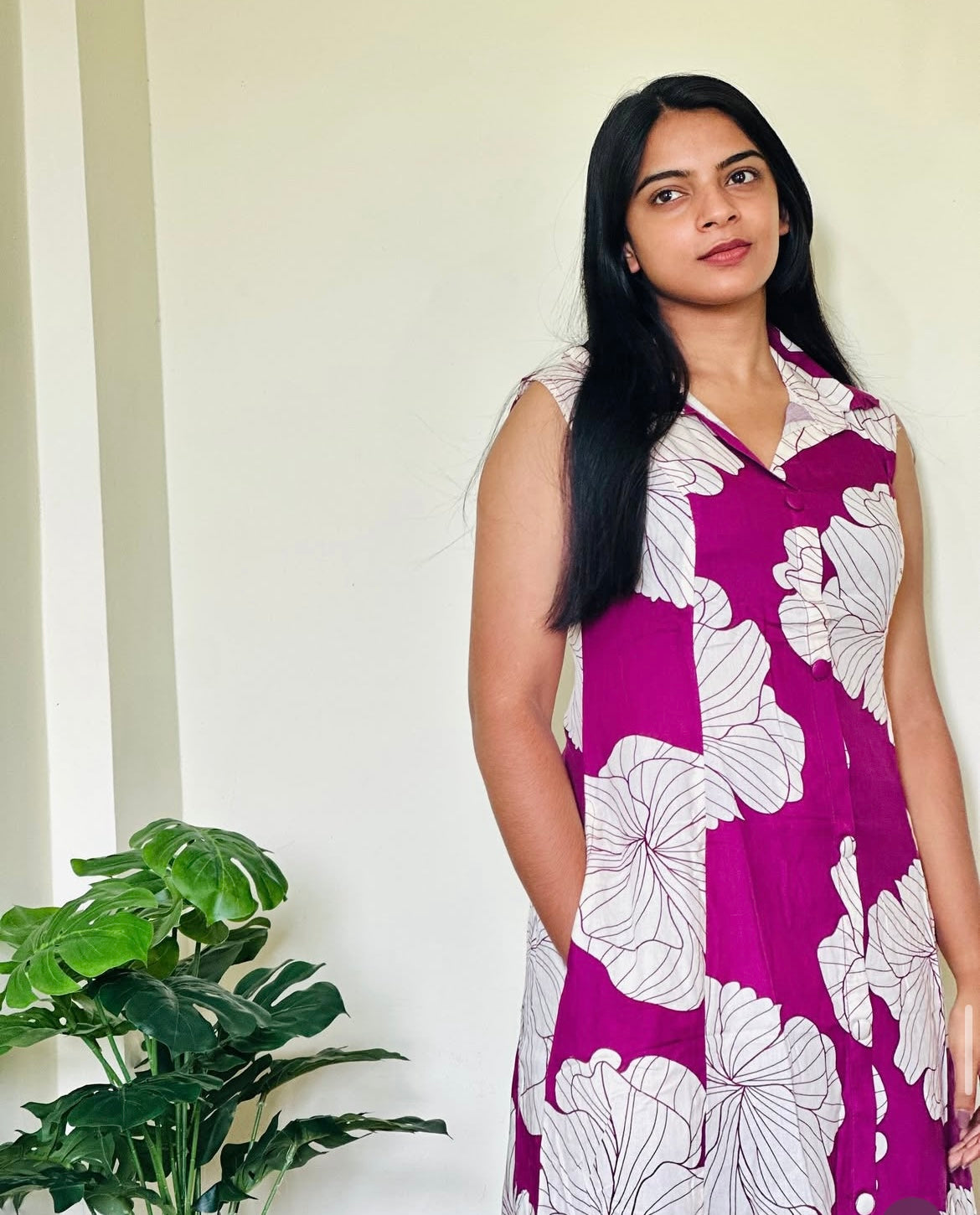 Floral Fusion Long Co-ord Set with Separate Sleeves